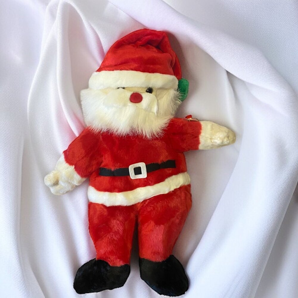 Ty‎ Beanie Buddies Santa Beanie Baby Christmas Plush Toy Red & White 14” w/ Tag